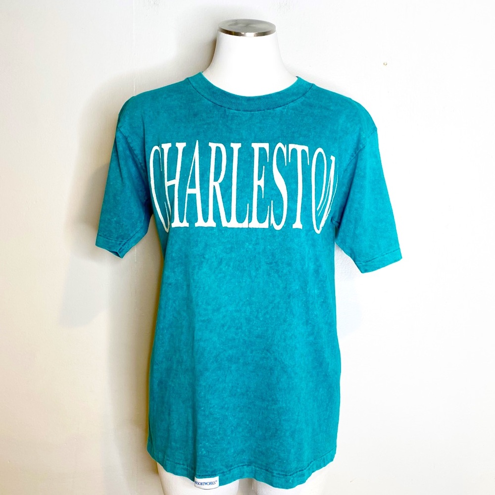 Vintage | 90’s Charleston‎ Acid Wash Travel Tshirt